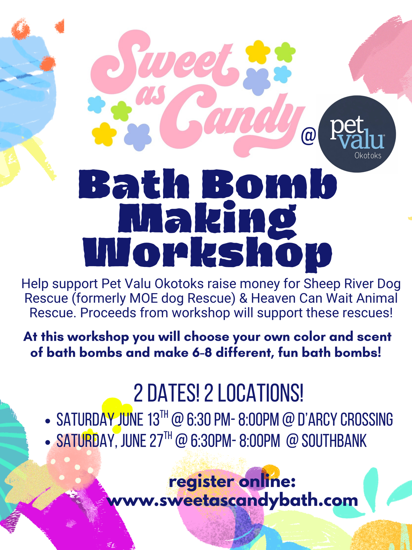 Bath Bomb Workshop at Pet Valu- Okotoks
