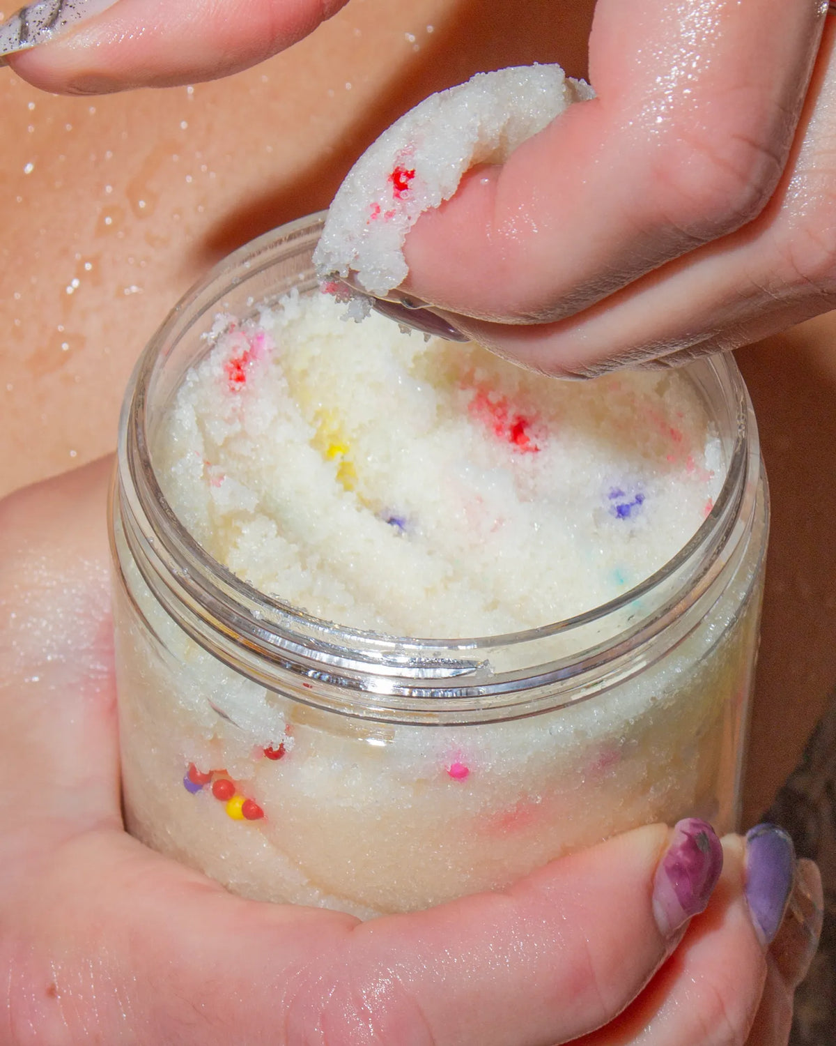 Over The Rainbow Foaming Sugar Scrub | Funfetti