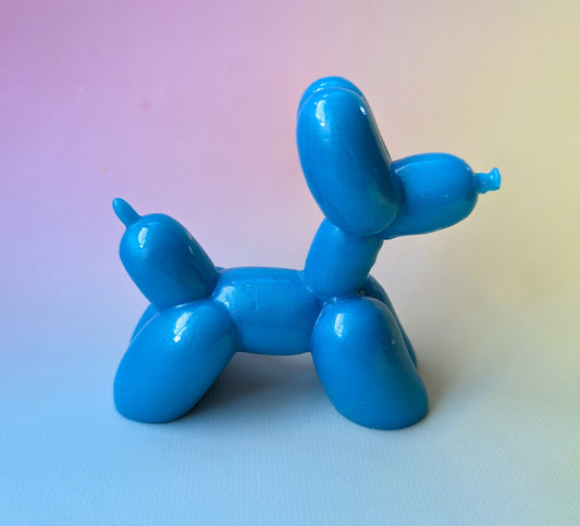 Blue Balloon Dog Resin Sculpture