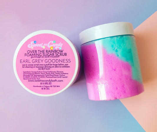 Earl Grey Goodness- Over the Rainbow Foaming Sugar Scrub